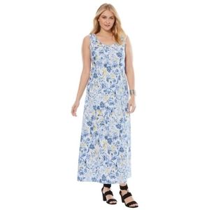 Jessica London Denim Maxi Dress 18W Tall